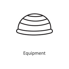 Equipment  Vector outline Icon Design illustration. Workout Symbol on White background EPS 10 File