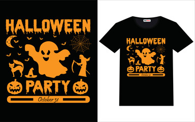 Halloween t shirt design vintage typography and lettering design