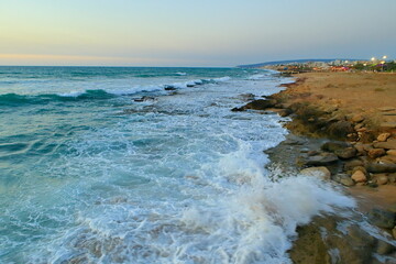 waves on the beach