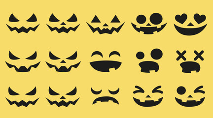 Halloween Pumpkins Printable Faces 1