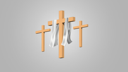 cross 3d minimalist Christian sign vector jesus events
