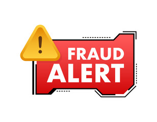 Fraud alert. Security Audit, Virus Scanning, Cleaning, Eliminating Malware, Ransomware. Vector stock illustration.