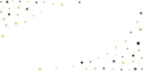 Silver stars vector background, sparkling Christmas confetti falling isolated on white. magic shining flying stars glitter backdrop, sparkle border