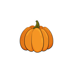 pumpkin isolated on white background.Vector illustration