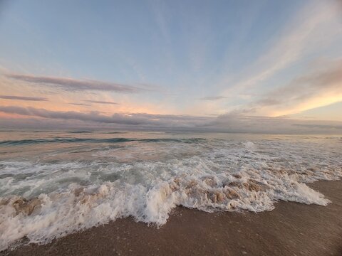 sunset on the beach