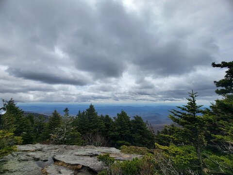 clouds over the mountains