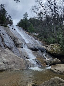 waterfall in the mountains