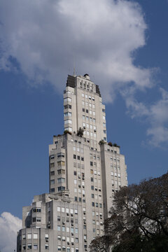 architecture photography looking up perspective kavanagh building Buenos Aires, Argentina