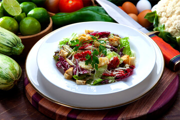 Salad with assorted vegetables
