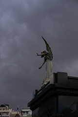 Fototapeta premium Recoleta cemetery architectural sculpture Buenos Aires, Argentina