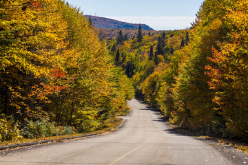 Spectacular autumn in Mont Tremblant, Quebec, Canada