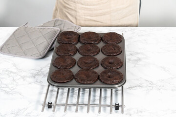 Chocolate ganache cupcake