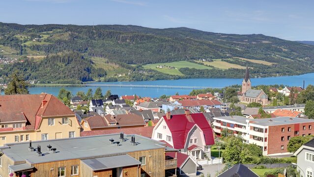 Ville De Lillehammer En Norvège