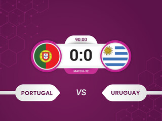 Portugal vs Uruguay 2022 match with scoreboard and broadcast