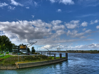 Die Stadt Nijmegen an der Waal