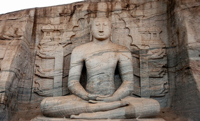 buddha statue at Polonnaruwa Stone Temple
