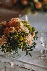 wedding bouquet on a table