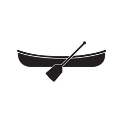 canoe icon logo vector design template