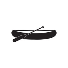 canoe icon logo vector design template
