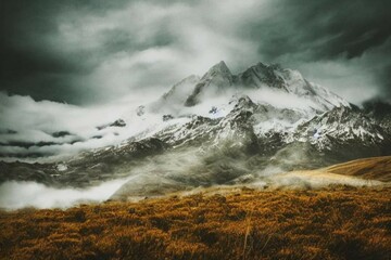 fog in the mountains