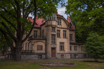 Fototapeta premium Old historic property of an American family of filmmakers in Poland