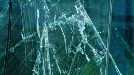 overlaid broken glass, marble texture