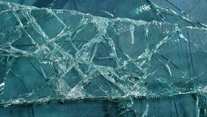 broken and cracked glass surface