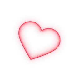 red heart shape