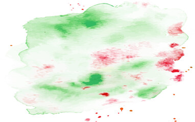 green abstract watercolor hand drawn watercolor background