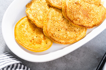 Pumpkin pancakes