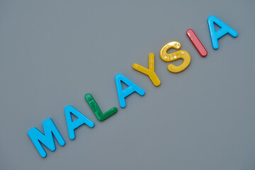 MALAYSIAの文字とコピースペース