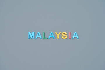 MALAYSIAの文字とコピースペース