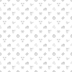 Vector seamless pattern of firefighting production is made of line icons. Perfect for web sites, wraps, wallpapers, postcards