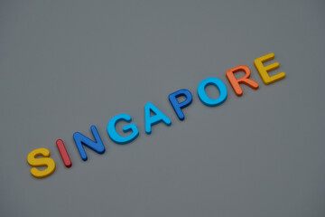 SINGAPOREの文字とコピースペース