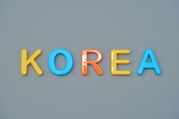 KOREAの文字とコピースペース