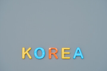 KOREAの文字とコピースペース