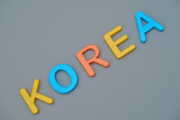 KOREAの文字とコピースペース