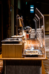 wedding reception buffet