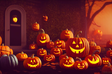 halloween spookey pumpkins season wallpapers