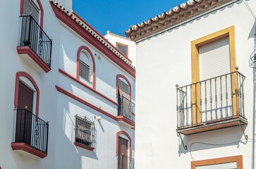 Architecture in the old town of Estepona, southern Spain