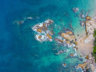Rocas Playa Puerto Vallarta Agua Marina Drone