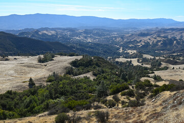 Fototapeta na wymiar Santa Ynez Valley near Figueroa Mountain