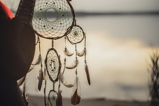 Dreamcatcher and sunset - Powered by Adobe
