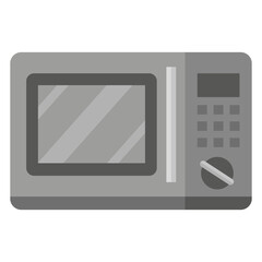 Microwave in cartoon style. Vector illustration. Stock image. 