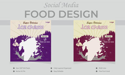 Business social media design layout.  food sale design template for restaurant burger design.