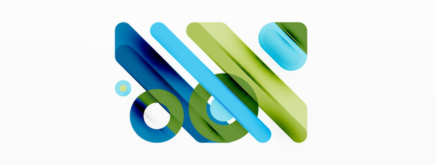 Creative geometric wallpaper. Minimal lines and circles background