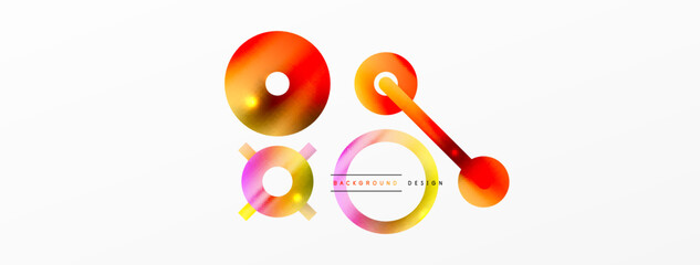 Circle composition abstract background. Trendy techno business template for wallpaper, banner, background or landing