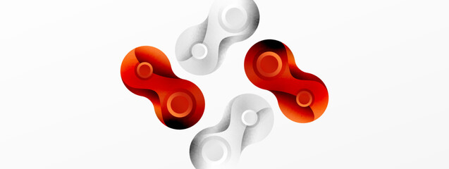 Circle geometric background. Abstract modern backdrop. Vector Illustration For Wallpaper, Banner, Background, Card, Book Illustration, landing page