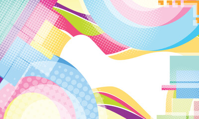 abstract colorful background with circles vector