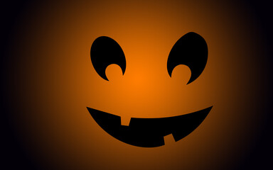 flat spooky lovely pumpkins illustration, halloween wallpaper